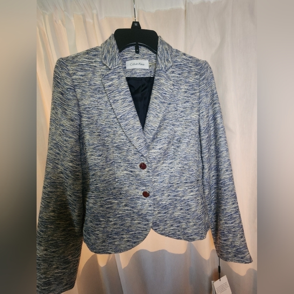 Calvin Klein Women's Petites 8P Size Jacket and skirt NWOT - Picture 2 of 8